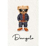 Dangelo: Cahier personnalisé avec prénom Dangelo | Cadeau d'anniversaire pour enfant, garçon, homme, copain ... | Nounours | 110 pages lignée, Petit Format 6x9 pouces (15,24 x 22,86 cm)