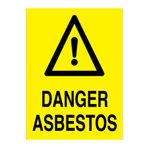 Danger Asbestos Uyarı Tabelası - 50x70 Alüminyum Kompozit Panel - İL11