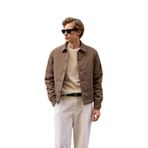 Danger Erkek Basic Mont Ceket –%100 Polyester Regular Fit Düğmeli Klasik Yaka Kapitoneli Tasarım Kahverengi