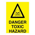 Danger Toxic Hazard Uyarı Tabelası - 35x50 Alüminyum Kompozit Panel - İL16