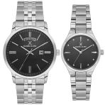 Daniel Klein 8682308439139 Gümüş Siyah Limited Edition Classic Çelik Kordonlu Sevgili Çift Kol Saatleri