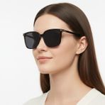 Daniel Klein Dk4337-1 Siyah Slim Edge Grande Kare Model Graceful Kadın Güneş Gözlüğü
