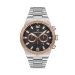 Daniel Klein Erkek Rose Gold-Siyah Metal Kasa Yuvarlak Kadran Metal Kordonlu Kol Saati Quartz Mekanizma Analog Ek