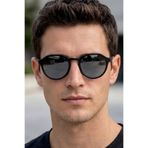 Daniel Klein Handmade Acetate - Polarize - UV400 Korumalı Siyah Renk Erkek Güneş Gözlüğü 51 Ekartman DKG6291C1