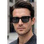 Daniel Klein Handmade Acetate - Polarize - UV400 Korumalı Siyah Renk Erkek Güneş Gözlüğü 51 Ekartman DKG6298C1