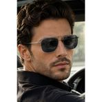 Daniel Klein Polarize - UV400 Korumalı Gümüş Siyah Renk Orijinal Erkek Güneş Gözlüğü 53 Ekartman DKG6284C1
