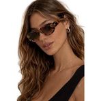 danıel kleın Polarize Uv400 Korumalı Leopar Desen Kadın Güneş Gözlüğü 53 Ekartman Prada Modeli Dkg7319C5 Leopar