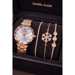 Daniel Klein Rose Gold Renk Kadın Kol Saati 3’lü Çelik Bileklik Seti Özel Günler İçin Zarif Hediye Seti