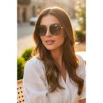 Daniel Klein Siyah Gold Kare Model Cat Eye Kadın Güneş Gözlüğü