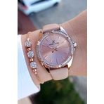 Daniel Klein YENİ MODEL pembe taşlı Kadın Kol Saati, Bileklik Hediyeli