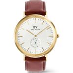 Daniel Wellington Classic 40 Multi-Eye St Mawes Off-White Sunray G DW00600869 Kol Saati - Kahverengi