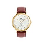 Daniel Wellington Classic G Dw00600869 Kahverengi Deri Erkek Kol Saati - Beyaz
