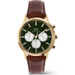 Daniel Wellington Iconic 42 Chronograph St Mawes Emerald Panda G DW00600876 Kol Saati - Yeşil
