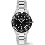 Daniel Wellington Iconic Gmt Link Black Ceramic Bezel S DW00600919 Kol Saati - Siyah