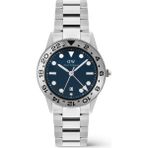 Daniel Wellington Iconic Gmt Link Brushed Bezel S DW00600922 Kol Saati - Mavi