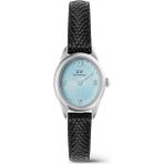 Daniel Wellington Ophelia Mini Black Lizard Ice Blue Guilloché S DW00600896 Kol Saati - Mavi