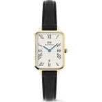 Daniel Wellington Quadro 20X26 Roman Numerals Date Sheffield White G DW00600865 Kol Saati - Altın - Siyah