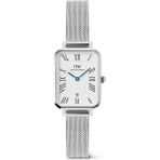 Daniel Wellington Quadro 20X26 Roman Numerals Date Sterling White S DW00600863 Kol Saati - Gümüş - Mavi