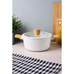 Danish Cook Beige Indüksiyon Tabanlı Derin Tencere 20 cm - Bej