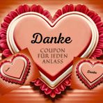 Danke, COUPON FÜR JEDEN ANLASS: 8.25x6 Inch, Matte Weiche Abdeckung, Weicher mattierter Buchumschlag, 30 Coupon, 60 Seiten