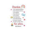 Danke für alles: Ein liebevolles Notizbuch