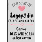Danke Geschenk Logopädin: Dankeschön für beste Logopaedin A5 Buch liniert für Notizen schöne Geschenkidee Logopäden im Heilberuf