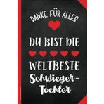 Danke Schwiegertochter: Notizbuch liniert die Geschenkidee für beste Schwiegertochter das A5 Buch für Notizen die Kleinigkeit als Dankeschön von Schwiegereltern für Ehefrau vom Sohn oder Tochter