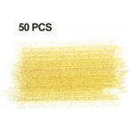 Danlu 50 Adet-Sarı 50/100 Adet Kullanımlık Tırnak Eti Itici Kristal Sopa Çift Uçlu Tırnak Sanat Tırnak Eti Çıkarıcı Aracı Pedikür Bakımı Tırnak Manikür Araçları (Yurt Dışından) - Renkli
