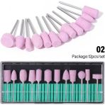 Danlu DMT-2-12PCS-FENSE Abd Halaıman Profesyonel Malzeme Tırnak Matkap Makinesi Elektrikli Tırnak Zımpara Freze Manikür Seti Delici Tırnak Aksesuarları (Yurt Dışından) - Renkli