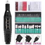 Danlu E-Set-2 USB Fişi Profesyonel Elektrikli Manikür Makinesi Tırnak Matkap Kalem Setleri Pedikür Dosya Lehçe Şekil Aracı Tırnak Sanat Ayak Bakımı Araçları Kiti (Yurt Dışından) - Renkli