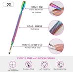 Danlu Itici 4 Doğan Pretty Tırnak Tırnak Eti Itici Cımbız Renkli Makası Clipper Kenar Kesici Ölü Cilt Sökücü Makas Pense Pedikür Tırnak Araçları (Yurt Dışından)