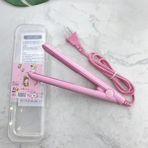 Danlu Pembe Ab Mini Taşınabilir Saç Düzleştirici Bigudi Düz Bukle Makinesi Seramik Kuru Islak Termostatik Elektrikli Bukle Makinesi Saç Şekillendirici Araçları (Yurt Dışından) - Renkli