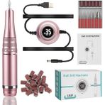 Danlu PINK-101 35000RPM Tırnak Matkap Makinesi Manikür Freze Seti Kablosuz Elektrikli Tırnak Zımpara Manikür Makinesi Jel Parlatma Için (Yurt Dışından) - Renkli