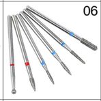 Danlu Set-06 6 Adet Elmas Tırnak Matkap Uçları Set Freze Kesici Döner Burr Elektrikli Manikür Makinesi Tırnak Eti Çıkarıcı Aracı Tırnak Sanat Aksesuarı (Yurt Dışından) - Renkli