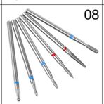 Danlu Set-08 6 Adet Elmas Tırnak Matkap Uçları Seti Freze Kesici Döner Burr Elektrikli Manikür Makinesi Tırnak Eti Çıkarıcı Aracı Tırnak Sanat Aksesuarı (Yurt Dışından) - Renkli