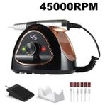 Danlu Siyah Set Ingiltere Tak 45000RPM Profesyonel Çivi Matkaplar Manikür Pedikür Seti Elektrikli Güçlü Dosya Parlatma Çivi Sanat Taşlama Cihazı Jel Lehçe (Yurt Dışından) - Renkli