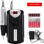 Danlu Siyah Standart Set Abd Tırnak Matkap 30000 Rpm Elektrikli Tırnak Törpüsü Hd Ekran Metal Manikür Makinesi Tırnak Sanat Ekipmanları Için Tırnak Zımpara (Yurt Dışından) - Renkli