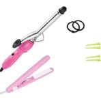 Danlu Yeni Saç Şekillendirme Seti 9mm Curling Iron 16MM Curler Iron Mini Düzleştirici Lastik Bant Ördek Gagası Saç Klipsi Büyük Dalga Yün Rulo 220V (Yurt Dışından) - Renkli