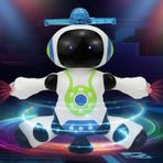 Dans Eden Robot Pervaneli 3D Işıklı Sesli Müzikli Pilli Robot Oyuncak