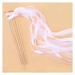 Dans Şeridi, Zilli ve Dantel Flamalı Peri Kurdele Değnekler, Parti Hediyeleri, Çok Renkli, 30/50/80 adet(Pure White,80PCS)