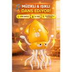Dansçı Kali Müzikli Işıklı Hareketli Ahtapot USB Şarjlı Akıllı Dans Eden Oyuncak