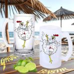 Dansçı Tavuk Buzlu Ya Da Buzsuz Bira Bardağı GHSTBSTRNBRA0237