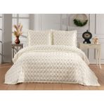 Danteel Home Nüans 3 Parça Çift Kişilik Pike Takımı Krem - 240 x 250 cm