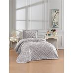 Danteel Home Olive 2 Parça Tek Kişilik Pike Takımı Gri