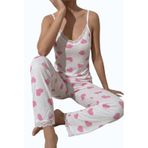Dantel Detaylı Viscon Askılı Kadın Pijama Takımı