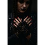 Dantel eldiven,siyah parmaksız eldiven,dans eldiveni, gelin eldiveni, kostüm, nikah