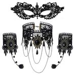 Dantel göz maskesi, seksi dantel kolye, bileklik seti, maske, Mardi Gras maskesi, yarım yüz maskesi, Venedik maskesi, balo, parti, kostüm, fantezi elbise, aksesuar, cadılar bayramı, karnaval, kostümlü
