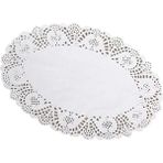 Dantel Pasta Altlığı Oval 36LI 16X23 cm Oval Tabak Pasta Muffin Kek Kurabiye Sunum Altlığı Sunum