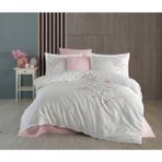Dantela Blesk Krem Nakışlı Nevresim Takımı - 200 x 220 cm