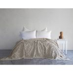 Dantela Carro Waffle Yatak Örtüsü - Bej - 240 x 260 cm